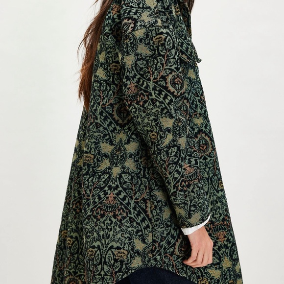 Free People We The Free Tapestry Fog Jacquard Shirt Jacket - Picture 5 of 8